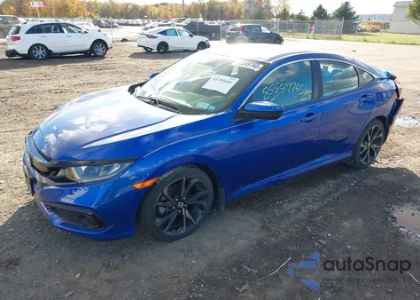 2020 Honda Civic Sport from USA, damaged, VIN 2HGFC2F85LH564772